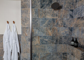 Austin Guestroom Bathroom w/ Aesop Amenities and Parachute robes