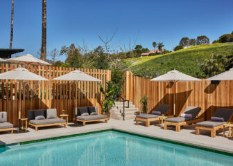 Pool Deck at Hotel June Malibu