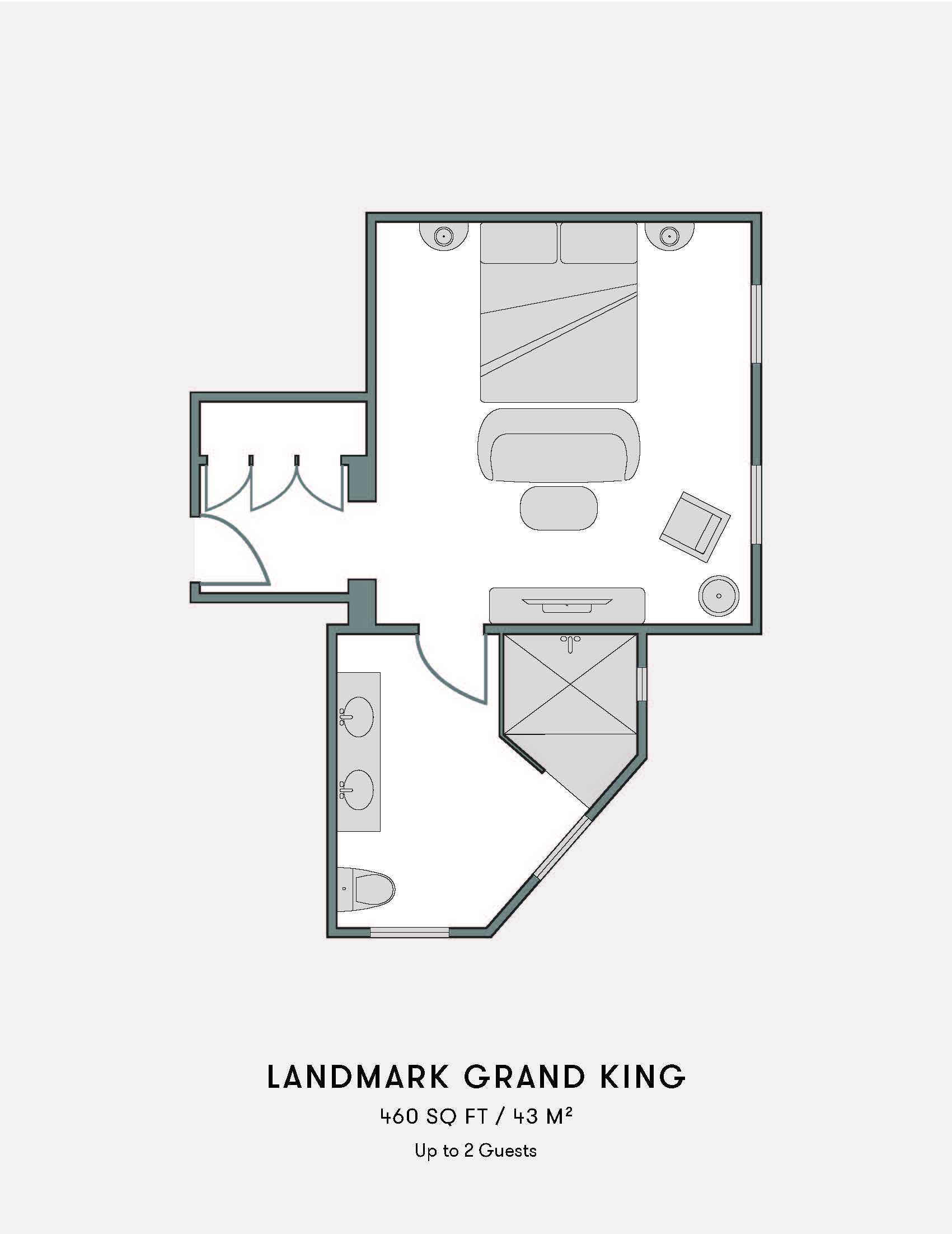 Landmark Grand King floor plan