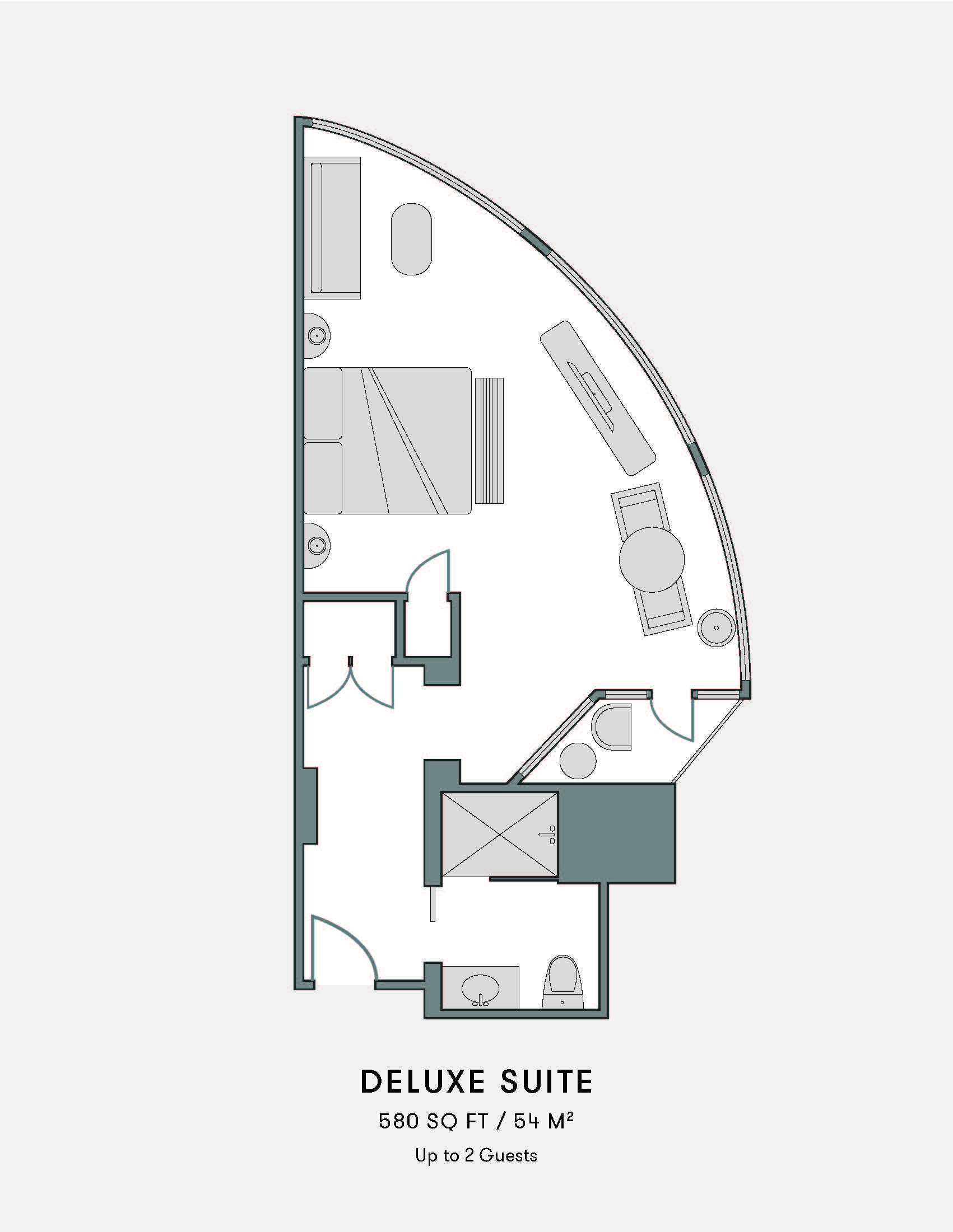 deluxe suite floor plan