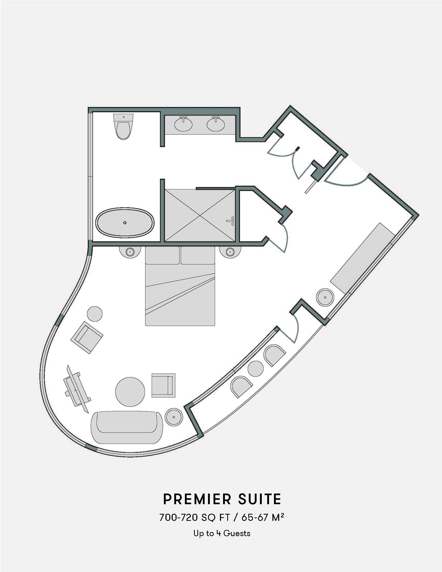 premier suite floor plan